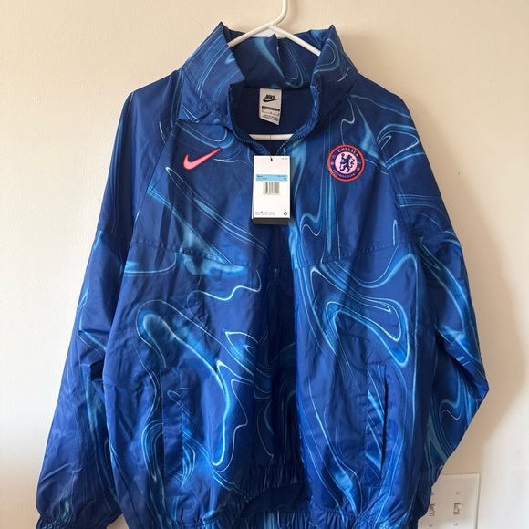 Nike Blue Chelsea FC Swirl Pattern Jacket